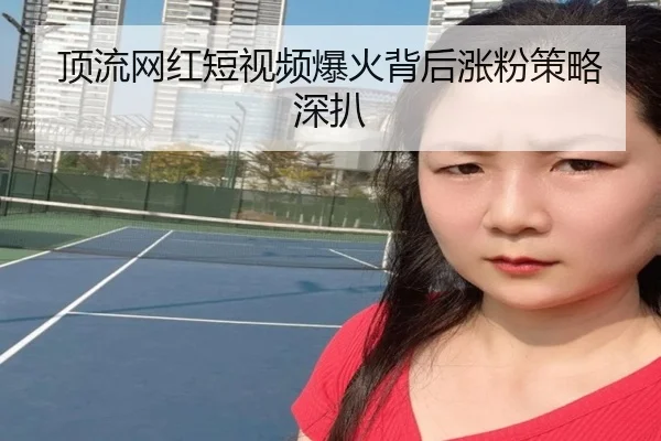 顶流网红短视频爆火背后涨粉策略深扒